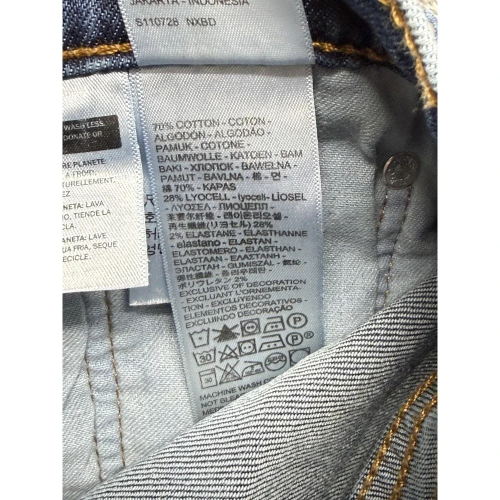 Levis 505 Jeans Mens Measured 31x30 Blue Straight Medium Wash‎ Stretch Denim